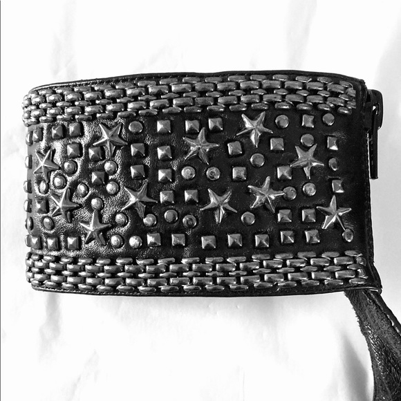 STEVE MADDEN leather silver studded open toe heeled Sandals w Ankle band.SIZE 39 - Picture 4 of 10